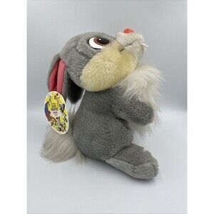 Vintage Plush Thumper 10" with Tag 1980s New Bambi Rabbit Disney Old School